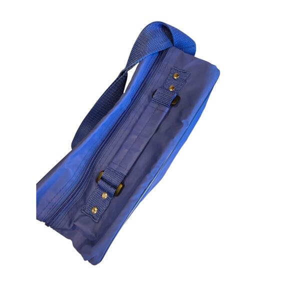 Trafalgar Travel Backpack Shoulder Bag Blue Single Strap 80's VTG Style Rainbow - Picture 2 of 14